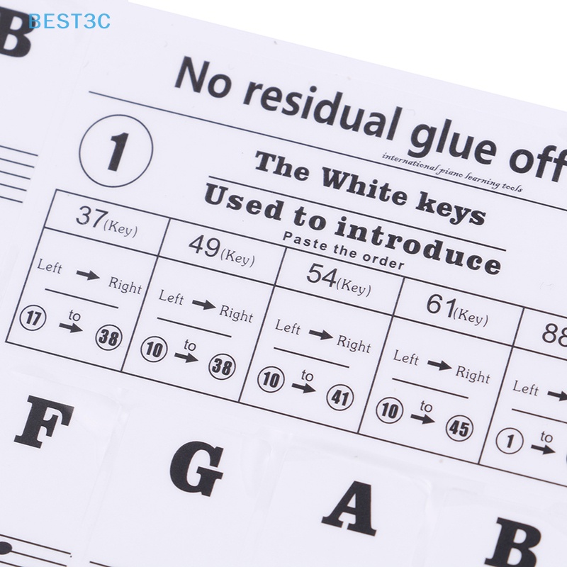 best3c-54-61-88-คีย์-เปียโนไฟฟ้า-คีย์บอร์ด-สติกเกอร์ชื่อเสียง-คีย์สติกเกอร์-ขายดี