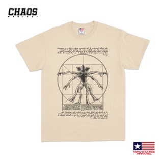 TOP CTT-shirt  Stranger Things - Vitruvian Demogorgon II | เสื้อยืด พิมพ์ลายภาพยนตร์S-5XL