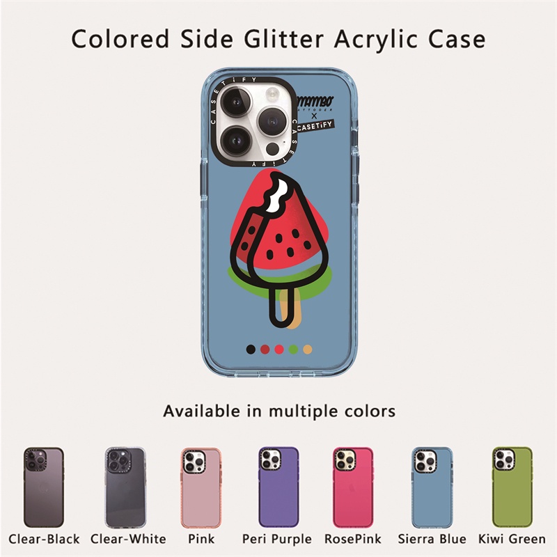 casetify-x-riccione-เคสโทรศัพท์มือถืออะคริลิค-tpu-แบบแข็ง-ใส-แต่งกลิตเตอร์-สีเขียว-สีม่วง-สีฟ้า-สีโรสพิงค์-พร้อมกล่อง-สําหรับ-apple-iphone-12-13-14-pro-max
