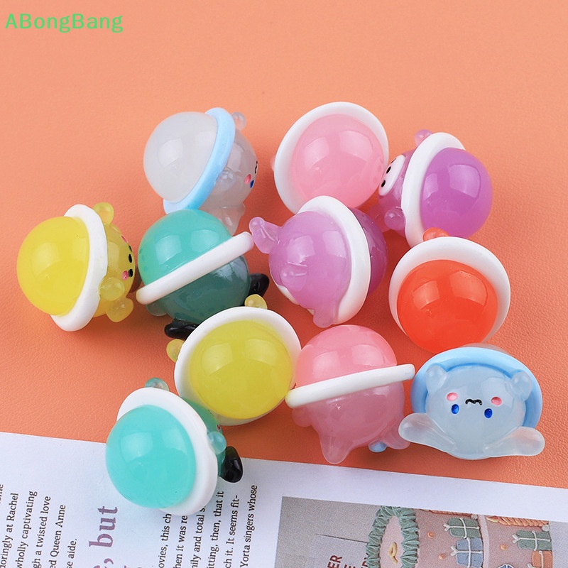 abongbang-2-ชิ้น-สัตว์เรืองแสง-ch-เรซิ่นเจียรหลังเบี้ยแวววาว-สร้อยคอพวงกุญแจจี้ดี