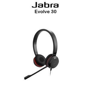 ๋Jabra Evolve 30 V2 MS Stereo หูฟังแบบครอบหูเกรดพรีเมี่ยม สำหรับ อุปกรณ์ที่รองรับ 3.5mm.