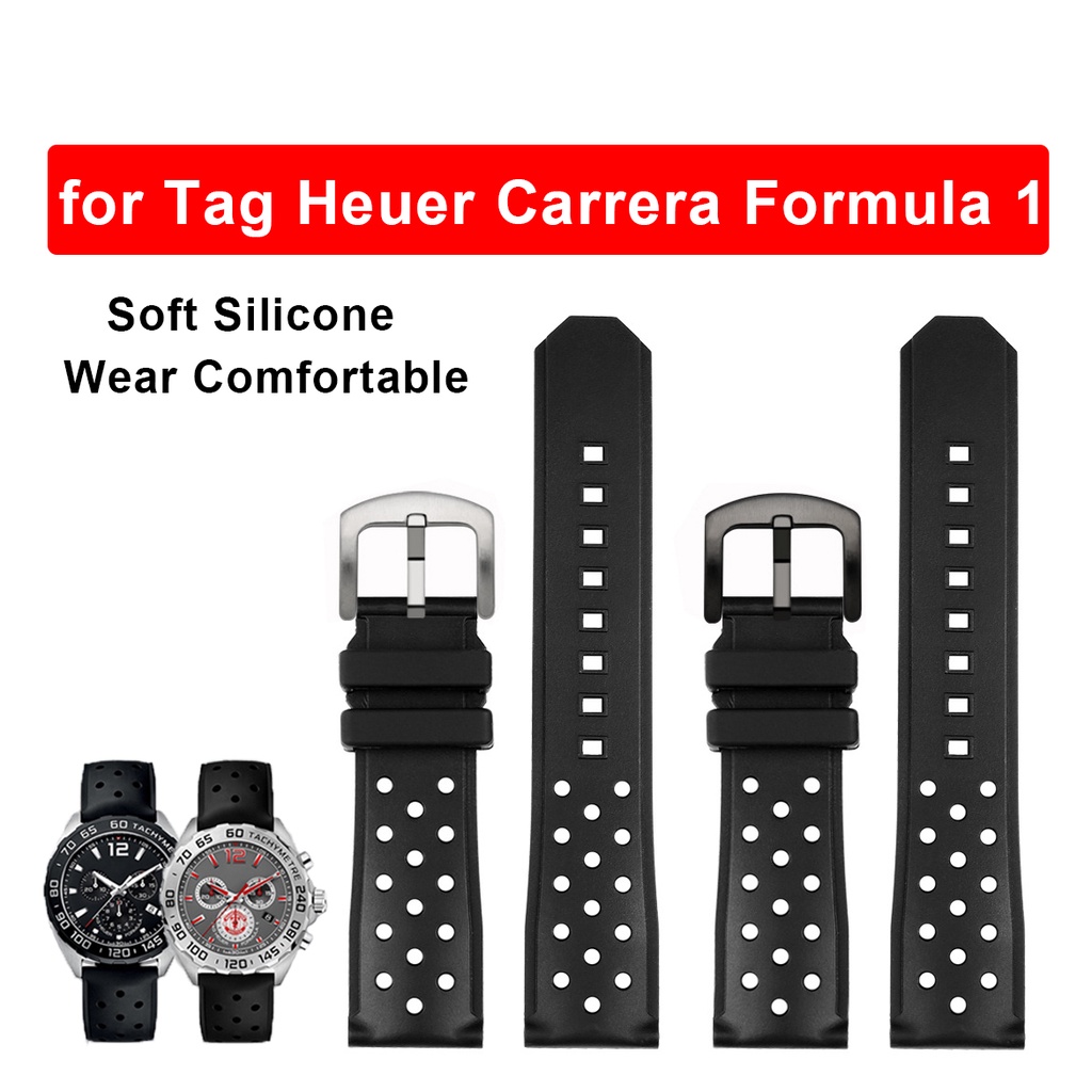 สายนาฬิกาข้อมือ-ยางซิลิโคนนิ่ม-กันน้ํา-22-มม-สําหรับ-tag-heuer-carrera-formula-1