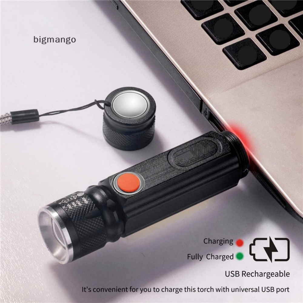 bigmango-t6-ไฟฉาย-led-แข็งแรง-ชาร์จ-usb-ไฟฉายแม่เหล็ก-ซูมได้-f-ใหม่-พร้อมส่ง