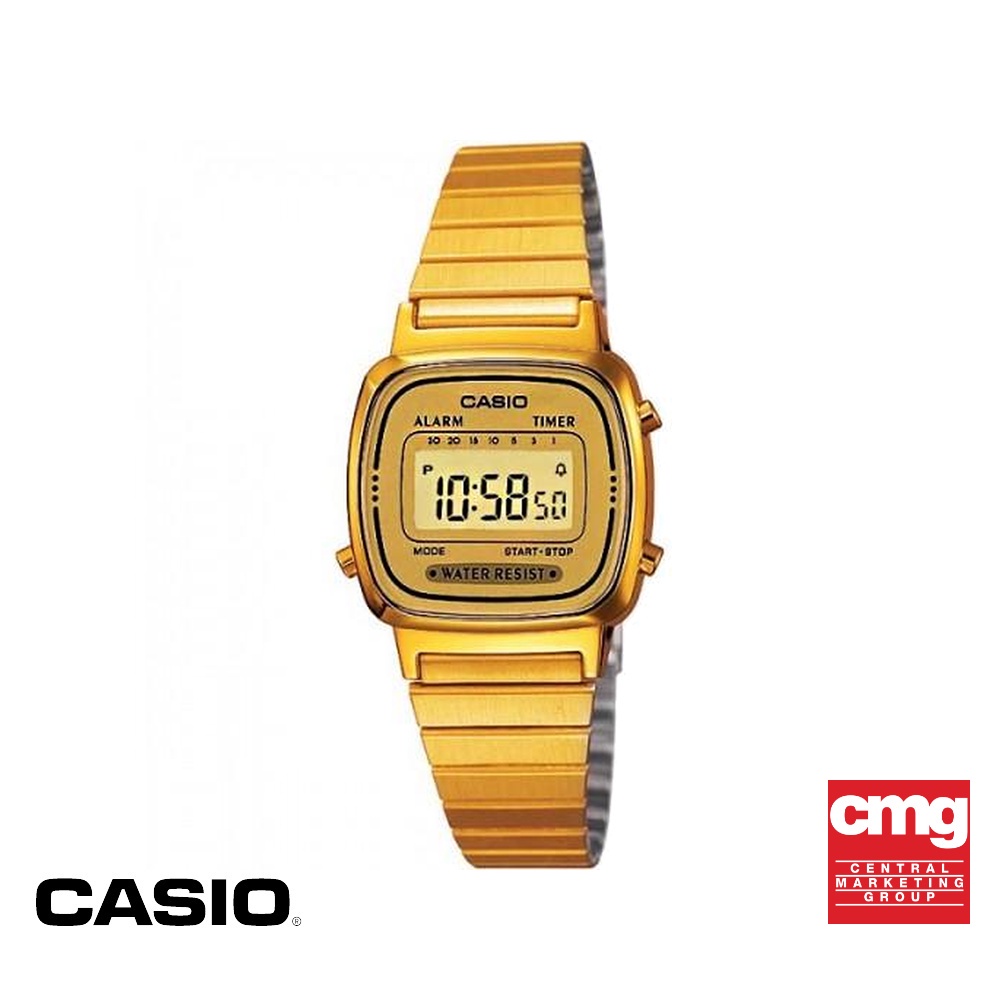 ภาพหน้าปกสินค้าCASIO นาฬิกาข้อมือ CASIO รุ่น LA670WGA-9DF วัสดุสเตนเลสสตีล สีทอง จากร้าน casioth บน Shopee