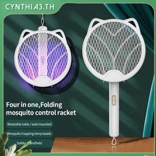 ขายร้อน3500V ไฟฟ้าแมลงแร็กเก็ต Swatter Zapper USB ชาร์จฤดูร้อนยุง Swatter ฆ่า Fly Bug Zapper Killer Trap Cynthia