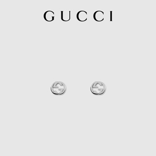 [พร้อมส่ง] Gucci GUCCI ต่างหูเงิน แบบคู่