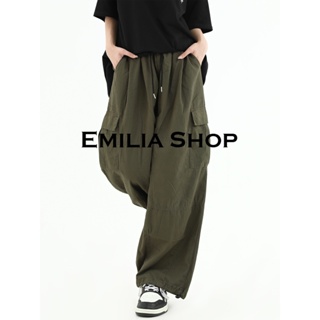 EMILIA SHOP  กางเกงขายาว กางเกงเอวสูง ผู้หญิงสไตล์เกาหลี เสื้อผ้าแฟชั่นผู้หญิง y2k 2023 ใหม่  ทันสมัย สบาย ทันสมัย fashion A29L03R 36Z230909