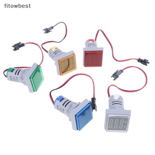 Fbth เครื่องวัดแรงดันไฟฟ้าดิจิทัล LED โวลต์มิเตอร์ แอมมิเตอร์ AC 60-500V 0-100A QDD