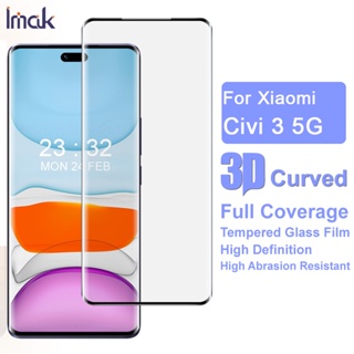 แท้ ฟิล์มกระจกนิรภัยกันรอยหน้าจอ 3D แบบโค้ง สําหรับ Xiaomi Civi 3 5G Xiomi Mi Civi3 5G