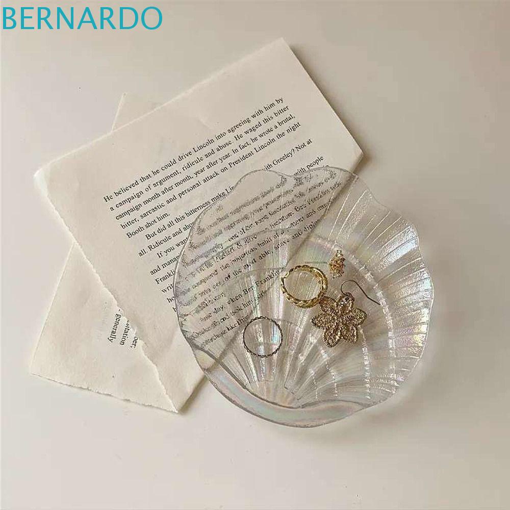 bernardo-แผ่นแก้ว-รูปเปลือกหอย-สไตล์นอร์ดิก-อเนกประสงค์-สําหรับโชว์เครื่องประดับ-พร็อพถ่ายรูป-ของขวัญเด็กผู้หญิง