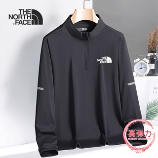 The.north.face เสื้อยืดแขนยาวลําลอง ผ้าเรยอน แบบแห้งเร็ว เหมาะกับการเล่นกีฬา ฟิตเนส กลางแจ้ง สําหรับผู้ชาย [M-3XL]
