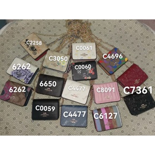 Mini Wallet c6262 c4696 c2258 กระเป๋าสะพายเล็ก แท้ COAC H กระเป๋าสะพายผู้หญิง กระเป๋าใส่เหรียญผู้หญิง