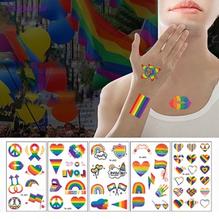 Brightstar สติกเกอร์รอยสักชั่วคราว LGBT กันน้ํา ลอกออกได้