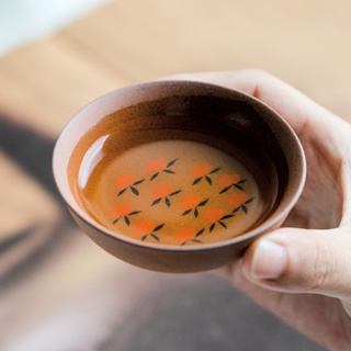 ชุดถ้วยชาเซรามิค หนัง Pu แบบเรียบง่าย สไตล์จีน