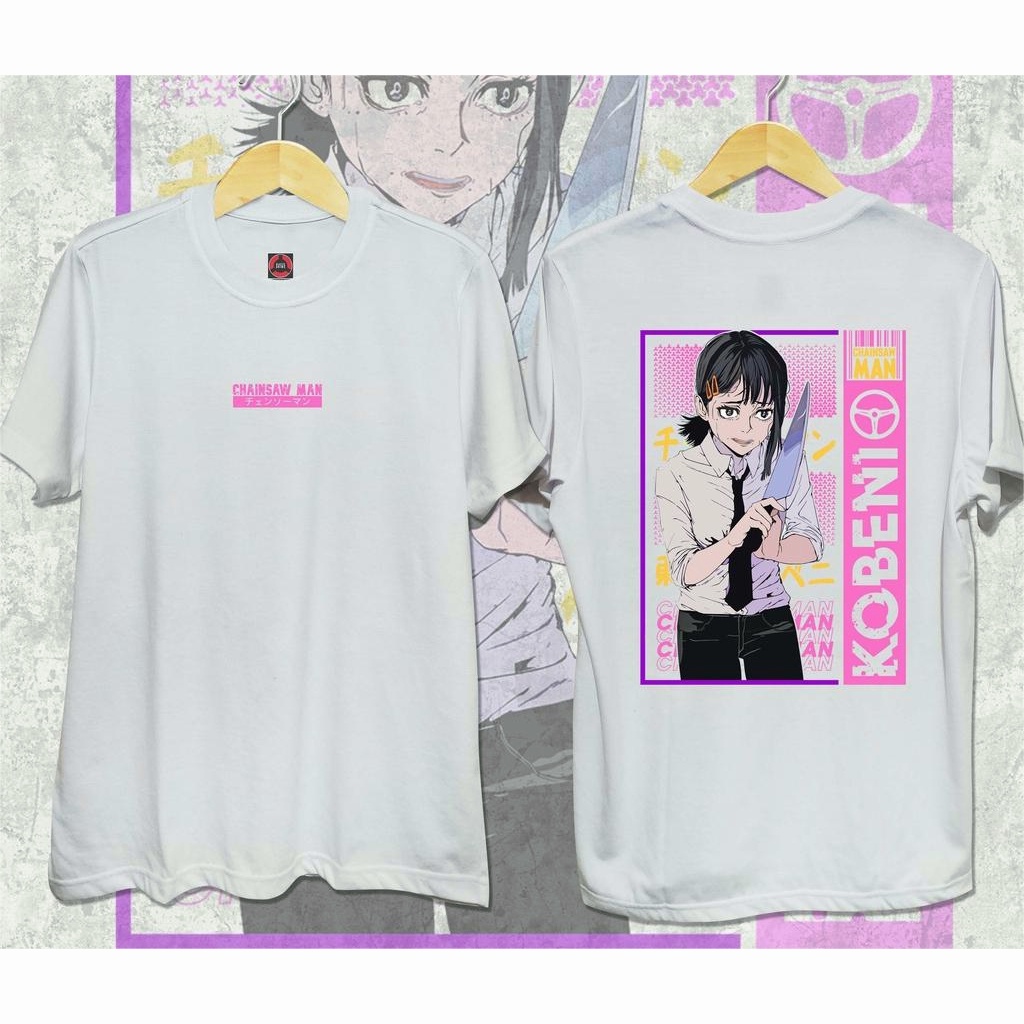 เสื้อยืดอนิเมะยอดนิยมขนาดบวก-เสื้อยืด-the-new-chainsaw-man-kobeni-palm-สวมใส่สบาย