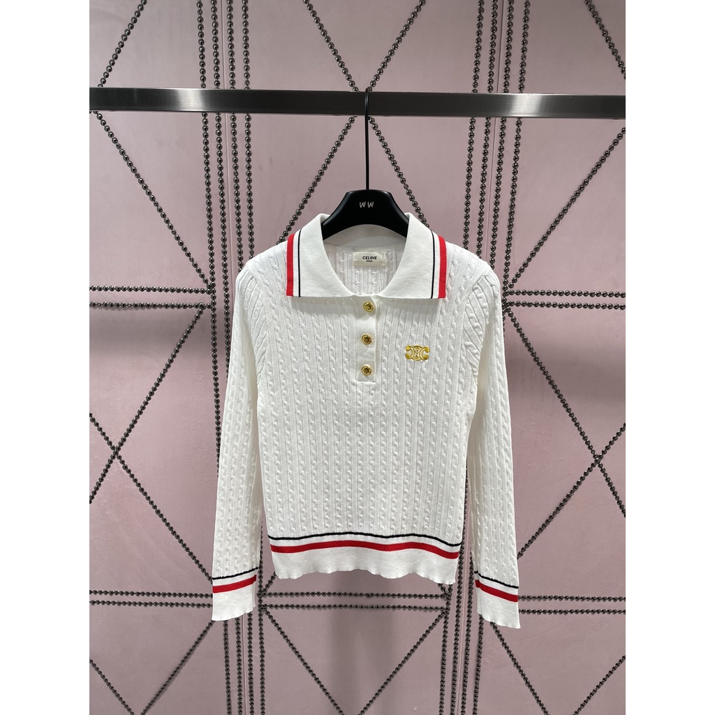 tldb-cel-beaute-2023-spring-and-summer-new-letter-embroidery-logo-design-lapel-long-sleeve-fashion-all-match-slim-knitted-shirt-for-women