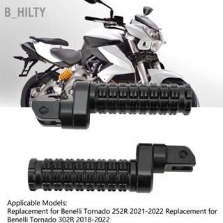 B_HILTY 1 คู่หมุดเท้ารถจักรยานยนต์ CNC T6063 อะลูมินัมอัลลอย Anodized พื้นผิวสำหรับ Benelli Tornado 252R 2021-2022