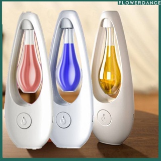 เครื่องกระจายน้ำมันหอมระเหยอัจฉริยะ Aroma Nebulizer Household Wireless Timing Nebulizing Air Freshener Spray Aromatherapy Machine Usb Diffuser ดอกไม้
