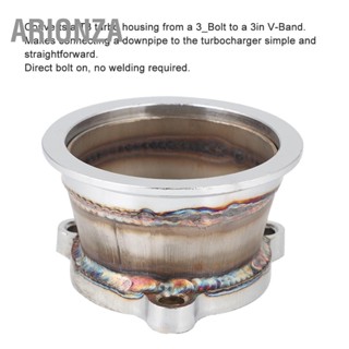 ARIONZA สแตนเลส Turbo Downpipe Adapter หน้าแปลน T3 ถึง 3in V Band เหมาะสำหรับ GT2560R