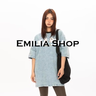 EMILIA SHOP  ครอป เสื้อยืดผู้หญิง สไตล์เกาหลี  ทันสมัย Comfortable พิเศษ สบาย A99J1D6 36Z230909