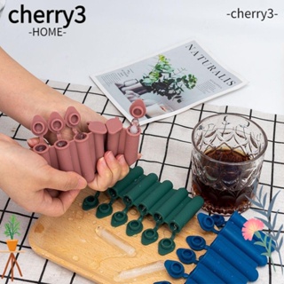 Cherry3 ถาดแม่พิมพ์ซิลิโคน 6 ช่อง 4 สี กันฉีกขาด เป็นมิตรกับสิ่งแวดล้อม สําหรับทําน้ําแข็ง บาร์ ห้องครัว 2 ชิ้น