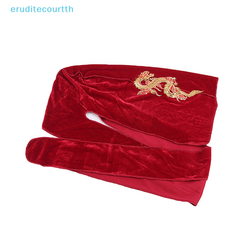 eruditecourtth-ผ้าโพกหัว-ผ้ากํามะหยี่-ปักเลื่อม-มังกรจีน-สําหรับผู้ชาย-ผู้หญิง-ใหม่