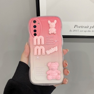 เคส realme 6 เคสโทรศัพท์มือถือ ลายตุ๊กตา 3D ไล่โทนสี สําหรับ realme 6