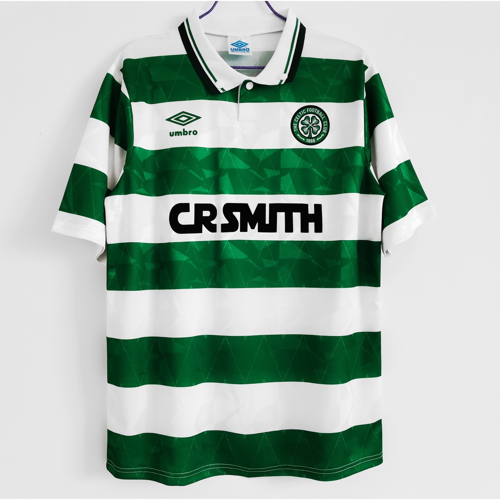 เสื้อกีฬาแขนสั้น-ลายทีมชาติฟุตบอล-celtic-89-91-ชุดเหย้า-แบบแห้งเร็ว-สไตล์เรโทร