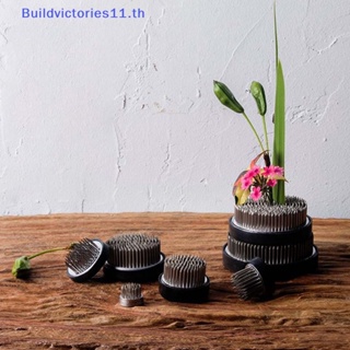 Buildvictories11 เข็มโลหะ ลายดอกไม้ สไตล์ญี่ปุ่น สําหรับจัดดอกไม้