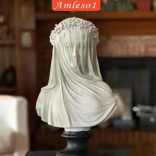 [Amleso1] รูปปั้นเรซิ่น สีขาว สไตล์โกธิค สําหรับตกแต่งบ้าน ห้องนั่งเล่น ปาร์ตี้ โต๊ะหนังสือ