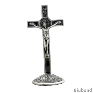 [Biubond] ฟิกเกอร์ไม้กางเขน ST Crucifix Jesus on Cross ทนทาน สําหรับตกแต่งบ้าน ของขวัญทางศาสนา