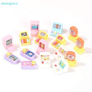 Abongsea ของเล่นบ้านตุ๊กตาจําลอง รูปการ์ตูนสัตว์น่ารัก ขนาดเล็ก สําหรับตกแต่งบ้านตุ๊กตา