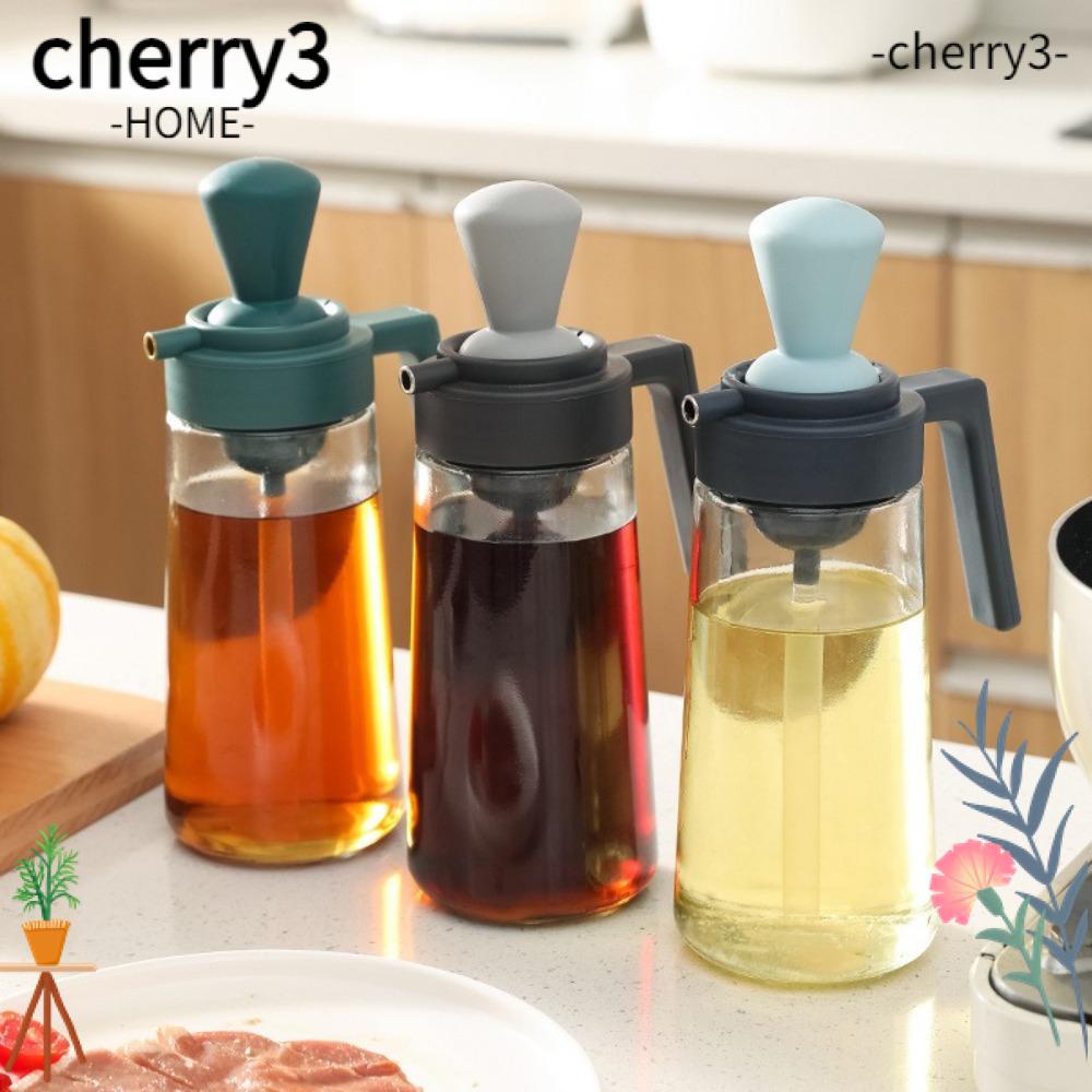 cherry3-2-in-1-ขวดแก้วใส่น้ํามันมะกอก-น้ําส้มสายชู-แบบพกพา-ไม่หยด-550-มล