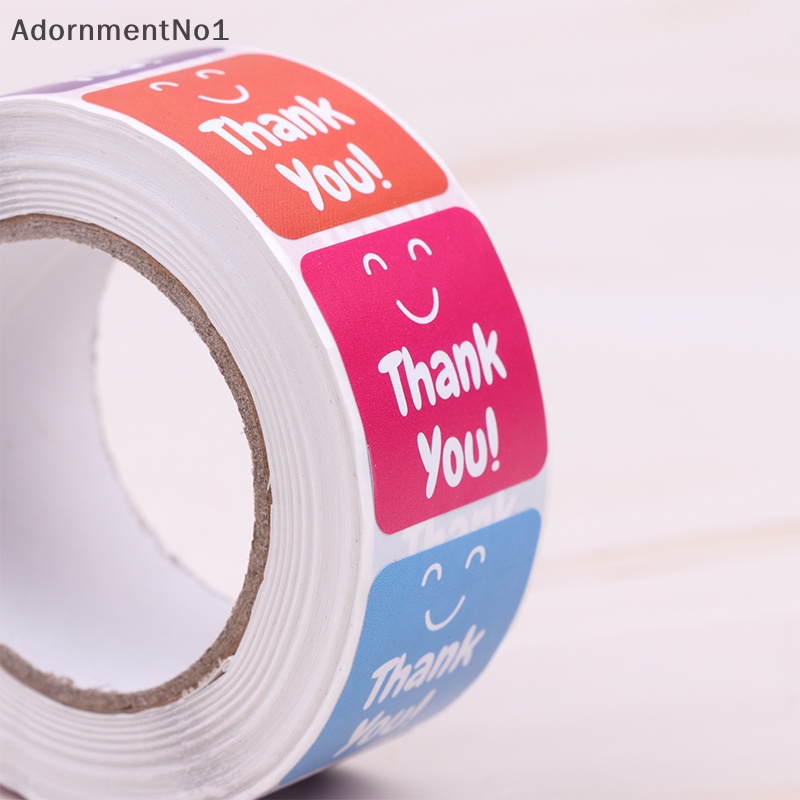 adornmentno1-สติกเกอร์ฉลาก-thank-you-สําหรับตกแต่งบรรจุภัณฑ์เบเกอรี่-500-ชิ้น-ต่อม้วน