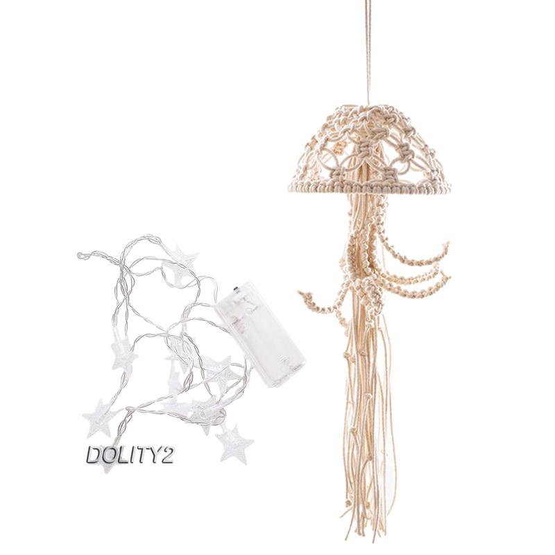 dolity2-โมบายแมงกะพรุนแขวนผนัง-ประดับพู่-สไตล์นอร์ดิก-สําหรับตกแต่งบ้าน-ห้องนั่งเล่น