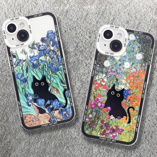 เคสโทรศัพท์มือถือแบบนิ่ม ลายแมว ลิลลี่ เดอะ สตาร์รี่ ไนท์การ์เด้น สําหรับ Samsung Galaxy A03 A04 A04E A51 A71 A31 A11 A12 A50 A50S A30S A20S A10 M10 A10S A02S A03S A04S A20 A30
