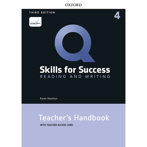 bundanjai-หนังสือเรียนภาษาอังกฤษ-oxford-q-skills-for-success-3rd-ed-4-reading-and-writing-teachers-handbook-with