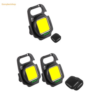 [Domybestshop.th] พวงกุญแจไฟฉาย COB LED ขนาดเล็ก สําหรับตั้งแคมป์กลางแจ้ง