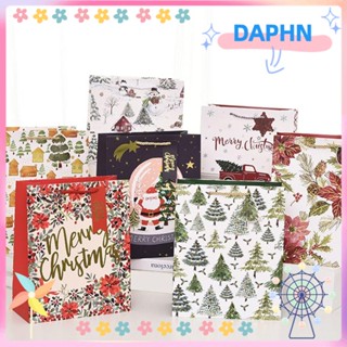 Daphs ถุงของขวัญคริสต์มาส ลายซานตาคลอส 12 ชิ้น 12 ชิ้น