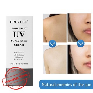 Breylee ครีมกันแดด ไวท์เทนนิ่ง กันแดด UV SPF50+ PA+++ สําหรับใบหน้า และร่างกาย 40 มล. D2S3