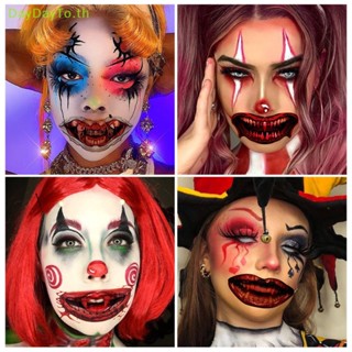 Daydayto สติกเกอร์รอยสักชั่วคราว ลาย Happy Halloween Scar Lips Smile Flash กันน้ํา สําหรับผู้ชาย ผู้หญิง TH