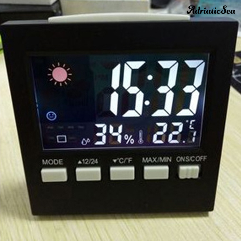 ads-นาฬิกาปลุก-เทอร์โมมิเตอร์-วัดอุณหภูมิ-ความชื้น-แบบไร้สาย