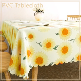 ผ้าปูโต๊ะ Pvc กันน้ํา กันน้ํามัน ทรงสี่เหลี่ยม ขนาดใหญ่ ล้างทําความสะอาดได้