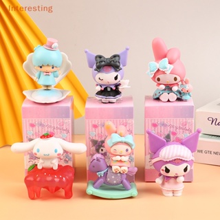 [Interesting] โมเดลฟิกเกอร์ อนิเมะ Sanrio Kawaii Kuromi Cinnamoroll Pochacco My Melody Little Twin Stars ของเล่น ของขวัญ สําหรับเด็ก 1 ชิ้น