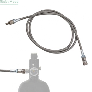 【Big Discounts】Inflation Hose 4500 PSI 60\ Air Fill Station Silver Stainless Steel#BBHOOD