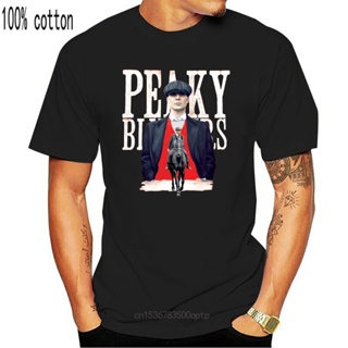 เสื้อยืด ผ้าฝ้าย พิมพ์ลาย Peaky Blinder สีแดง สําหรับผู้ชาย 2022