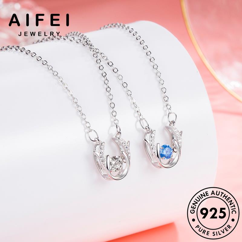 aifei-jewelry-925-แท้-ต้นฉบับ-กวางที่สง่างาม-มอยส์ซาไนท์ไดมอนด์-เกาหลี-เครื่องประดับ-เงิน-เครื่องประดับ-สร้อยคอ-จี้-ผู้หญิง-silver-แฟชั่น-n40