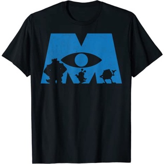 Monsters Inc. เสื้อยืดแขนสั้น ผ้าฝ้าย 100% พิมพ์ลายกราฟฟิค โลโก้ Silhouette Distro Teenagers พรีเมี่ยม แบบหนา นําเข้า สํ