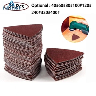 20× Triangle Sandpaper For Wood Oscillating Multitool Rust Removal High Quality