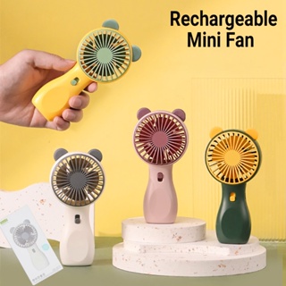 พัดลมพกพา พัดลมมินิ mini fan พัดลมการ์ตูน พัดลมมีไฟในตัว พัดลมแรง ที่ชาร์จ USB